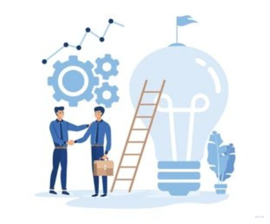 Person using computer with data visualizations